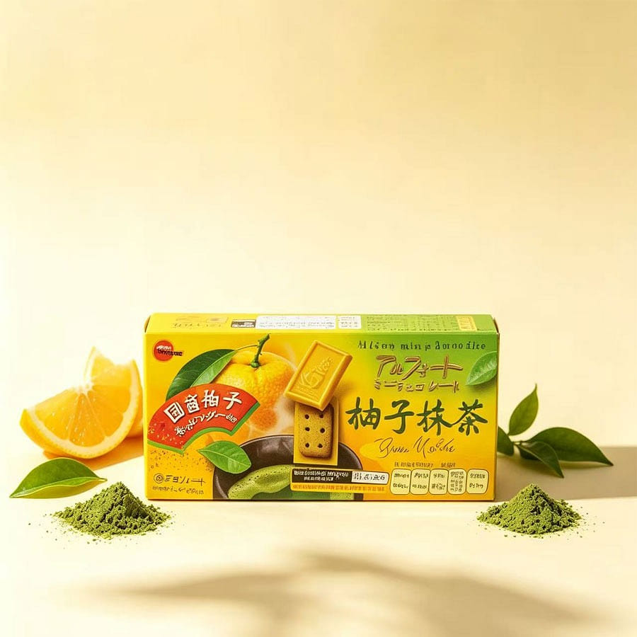 Bourbon Alfort Mini Chocolate Yuzu 12pcs 60 g