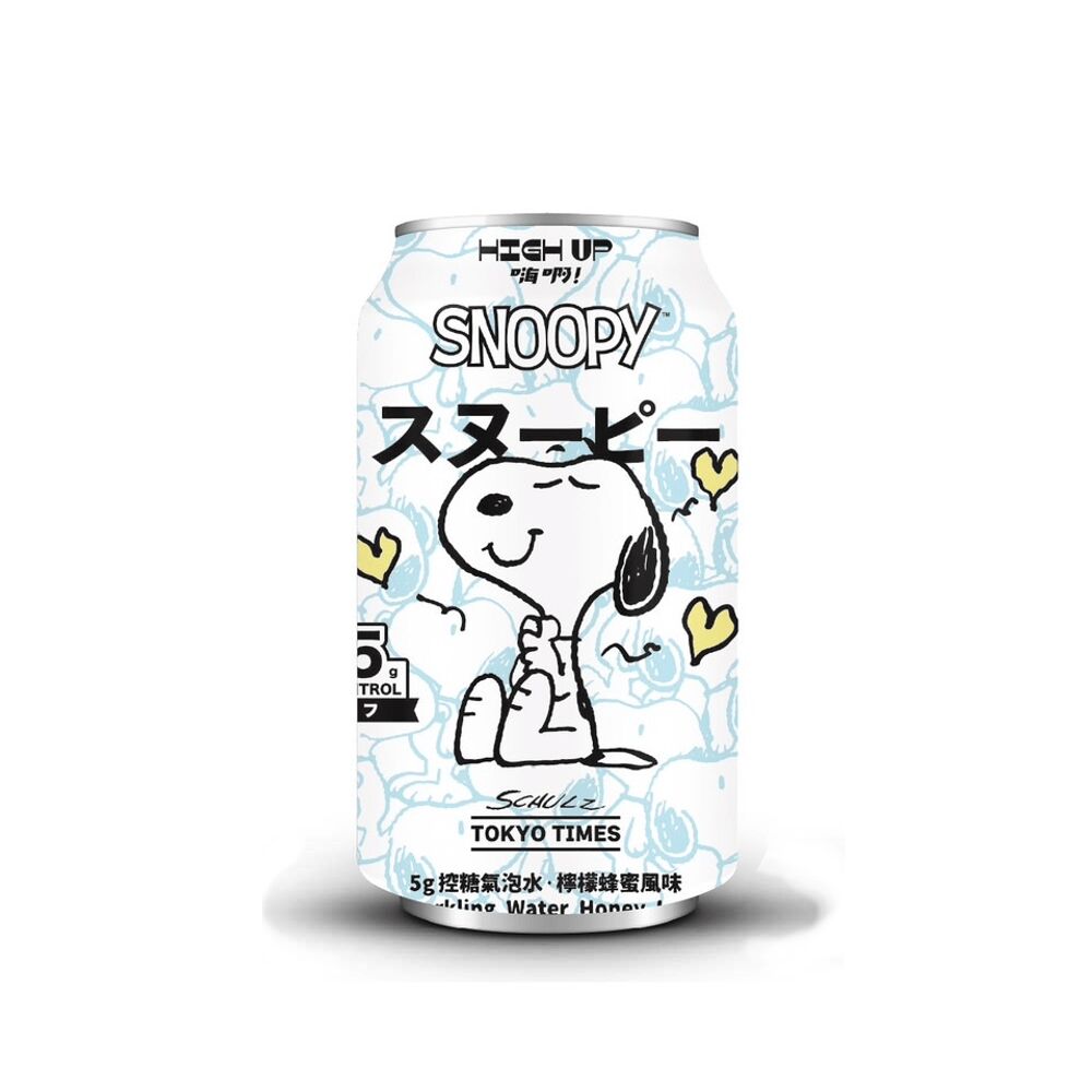 SNOOPY SPARKLING WATER HONEY LEMON 4 can - Weee!