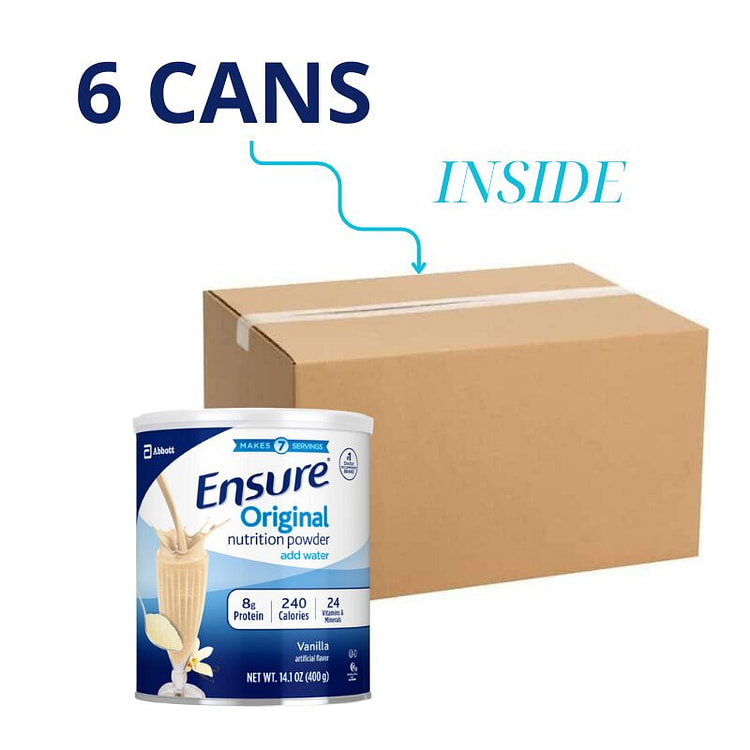 Ensure 原味香草营养奶粉 400克（6罐装)