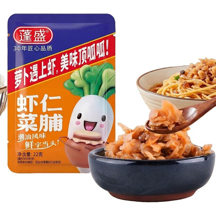 Pengsheng shrimp with preserved radish 22g 22 g