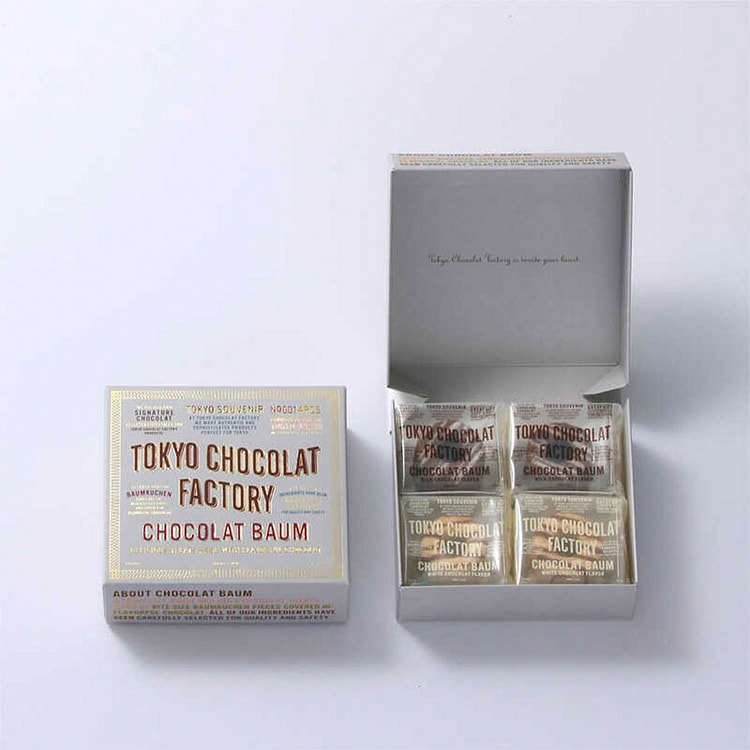 日本 Tokyo Chocolat Factory 巧克力迷你年轮蛋糕 黑白巧克力 4个入