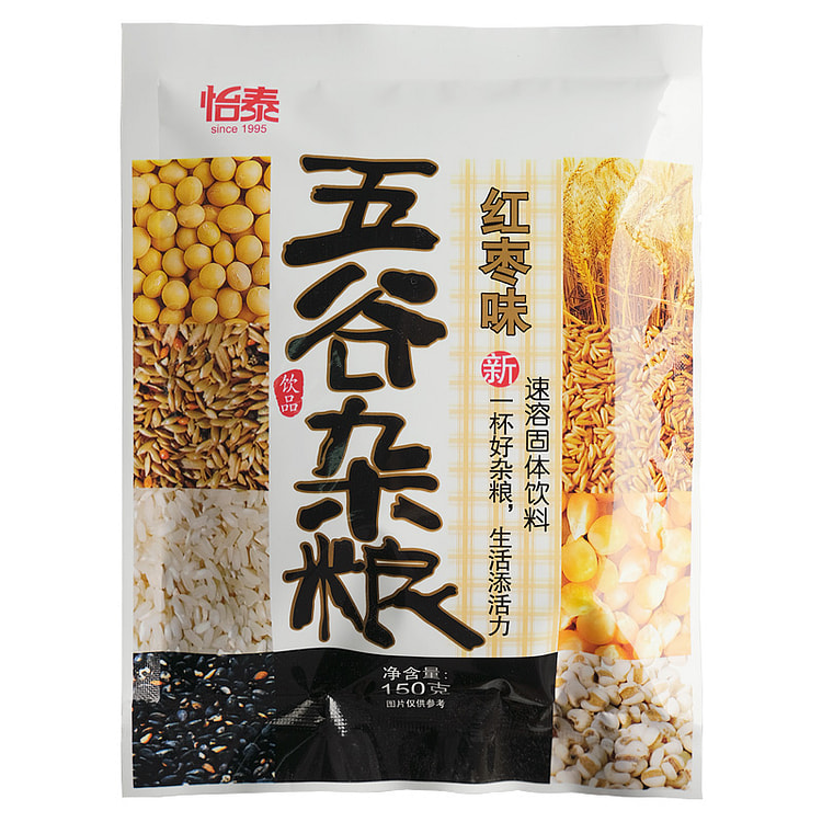 怡泰五谷杂粮粉红枣味五谷粉粉150g*1袋