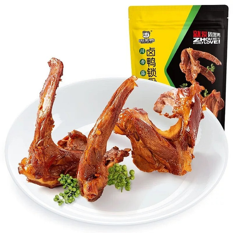 周黑鸭 藤椒味卤鸭锁骨 零食小吃 140 克
