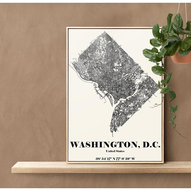 Washington, D.C. 24" x 36" / Gold
