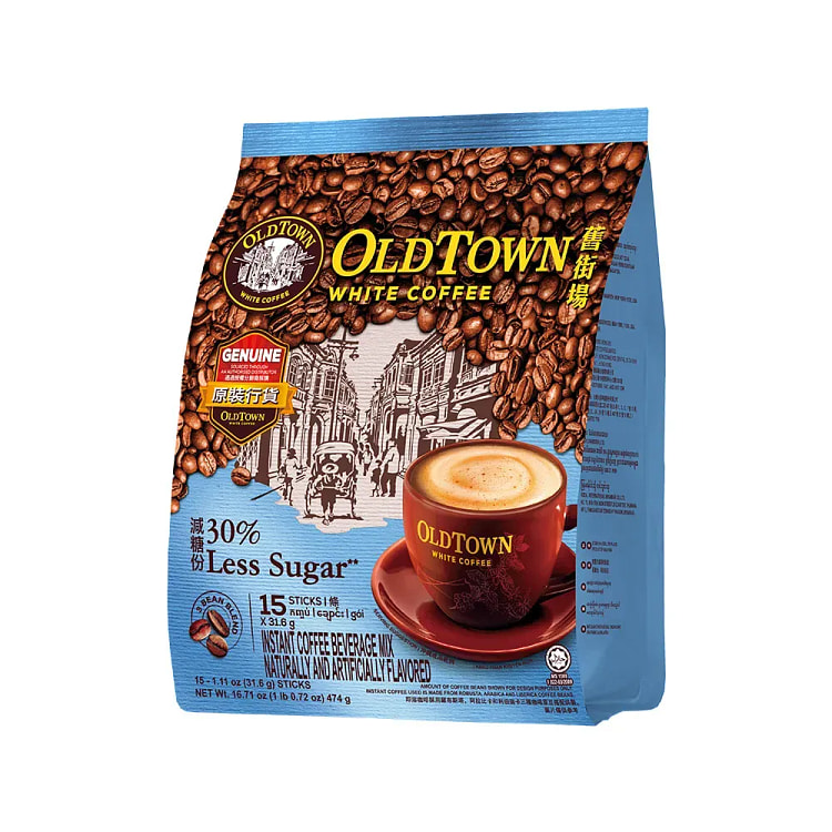 Old Town White Coffee 3 in 1 Less Sugar