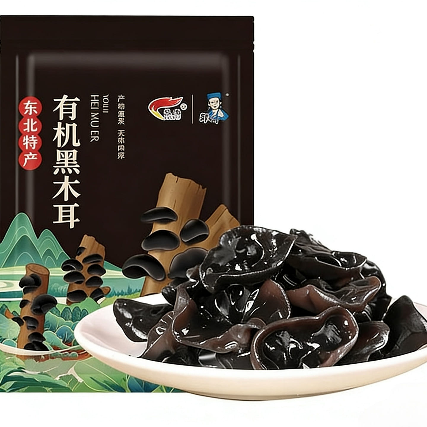 Northeast Organic Autumn Black Fungus 70g*1 bag 70 g