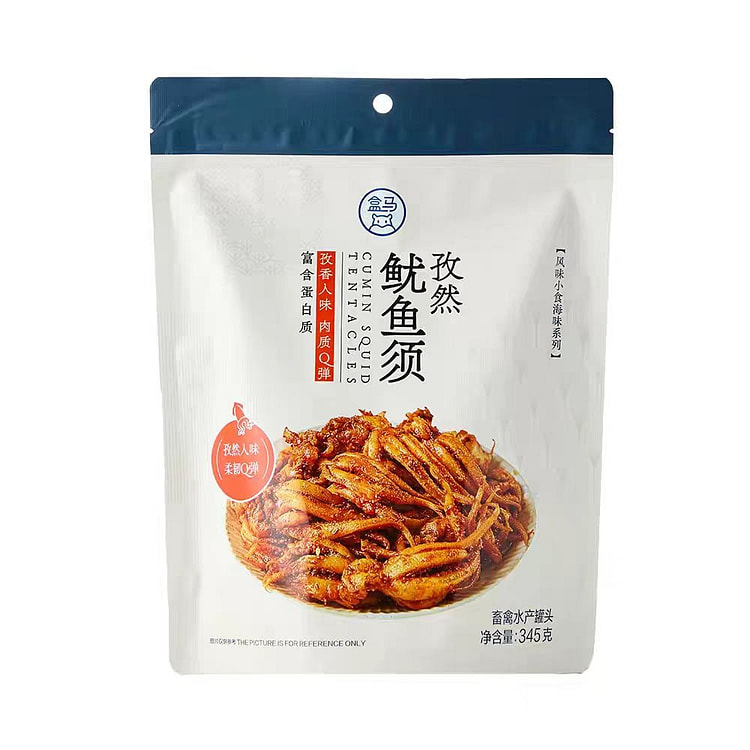 盒马MAX 孜然鱿鱼须 海味零食 345g*1袋 345 克