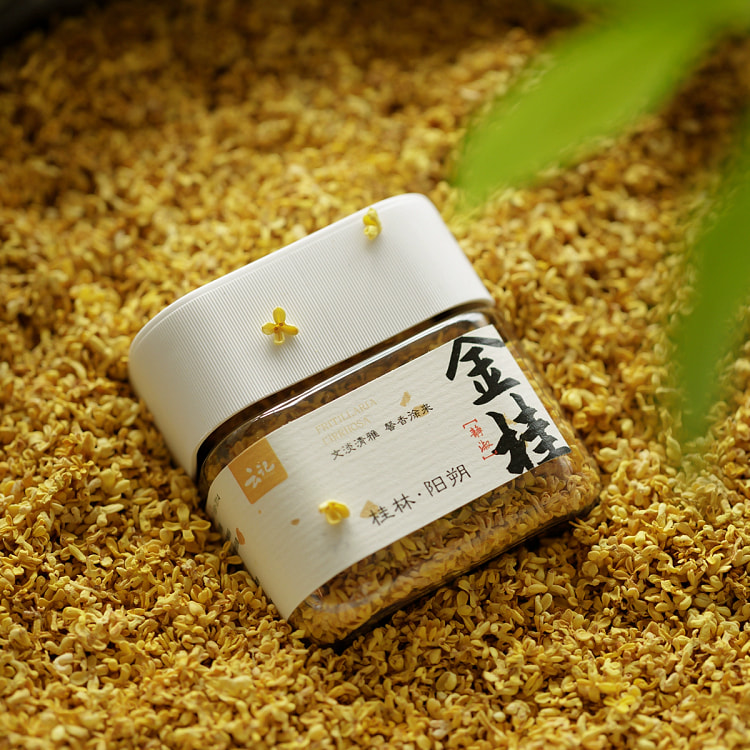 云记 静淑金桂花17g*1罐 无梗无杂质 桂林干桂花花草茶 食用烘焙泡水