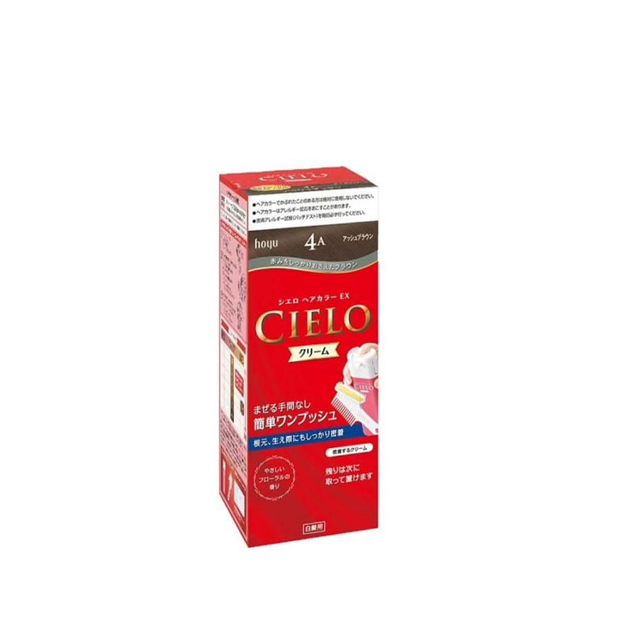 Hoyu Cielo Hair Color EX Cream 4A Gray Brown 1 each