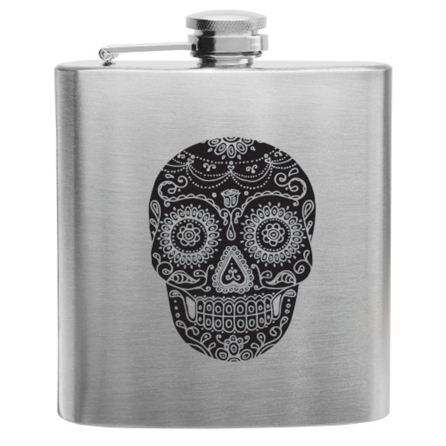 Dia De Los Muertos Stainless Steel Flask by True 1 each