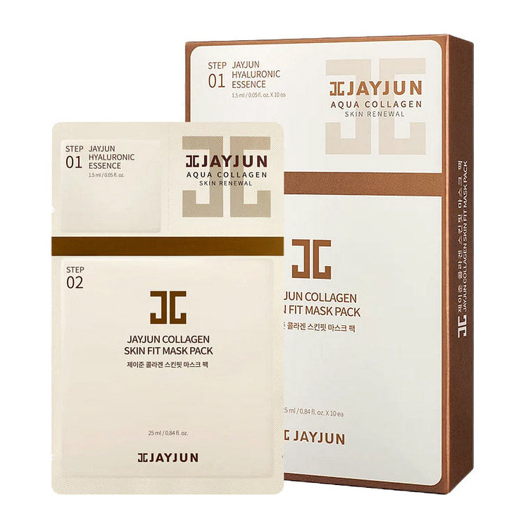 JAYJUN COLLAGEN SKIN FIT MASK PACK 10ea/box 1 each