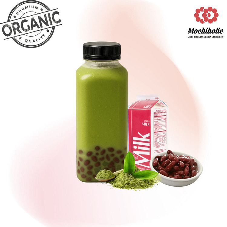 Matcha Red Bean Latte 16oz 1 each