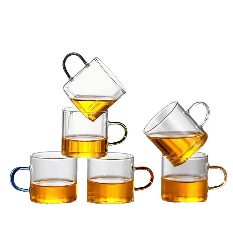 6-pack borosilicate glass cup