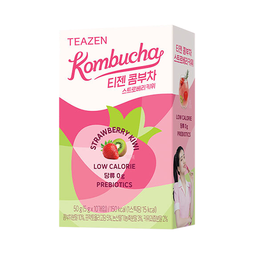 Kombucha Tea Beverage Mix 10 Sticks Strawberry Kiwi 1 each