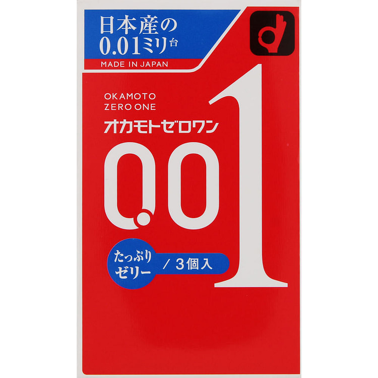 Okamoto Zero One 0.01 Rich Lube Condom 3pcs 1 each