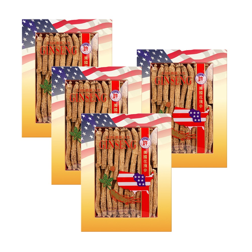 HSU'S American Ginseng Long Small #2 4ozx4 Set 4 box