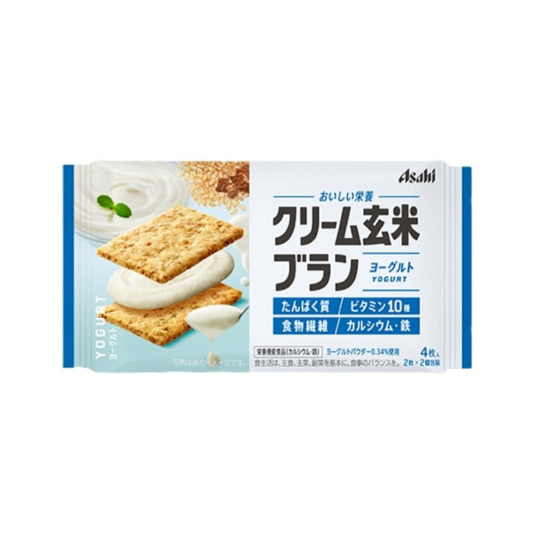 Asahi Brown Rice Crackers Cream Cheese Flavor 72g