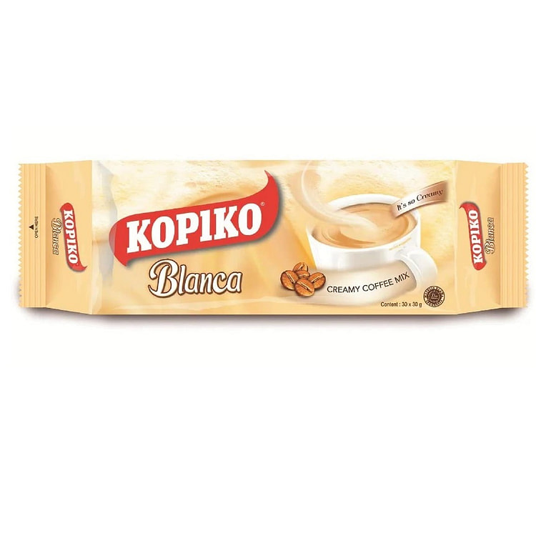 Kopiko Creamy Blanca Long Pack 3-1 Instant Coffee