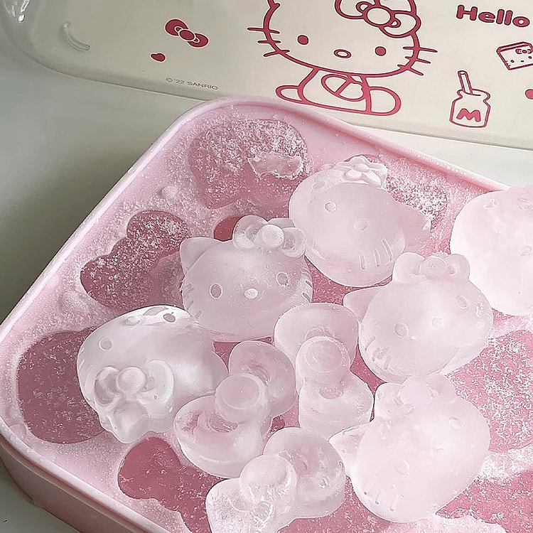 HelloKitty Cat Ice Cube Mold Food Grade Soft Silic