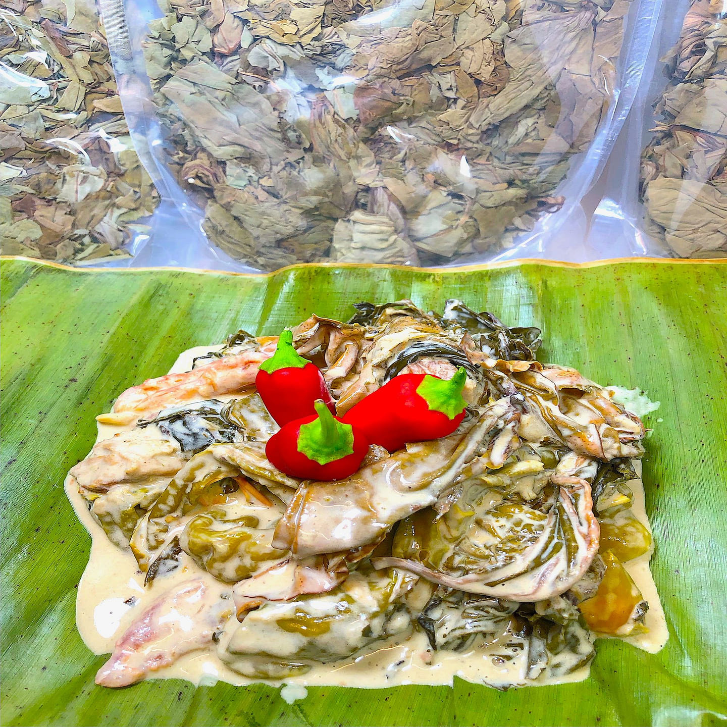 DRIED TARO LEAVES FILIPINO LAING DAHON NG GABI 100 g