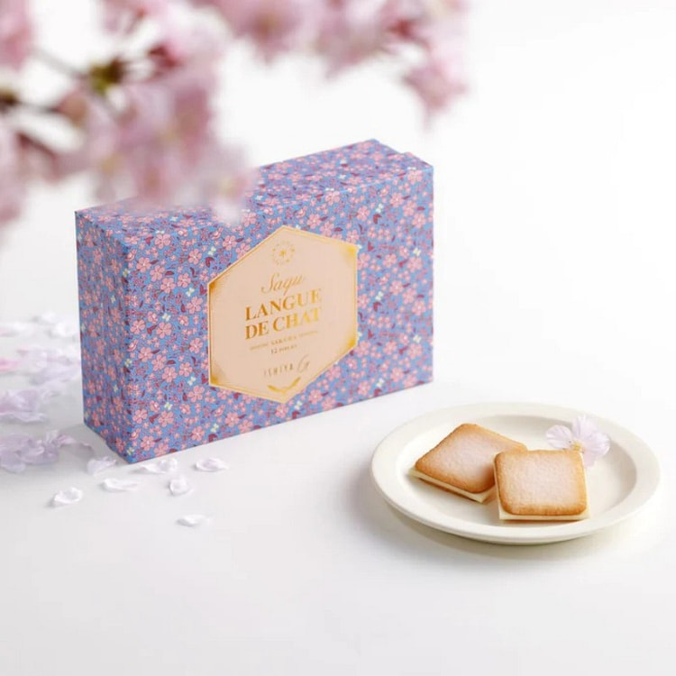 石屋制菓 樱花限定 巧克力夹心饼干 12枚入 1 盒