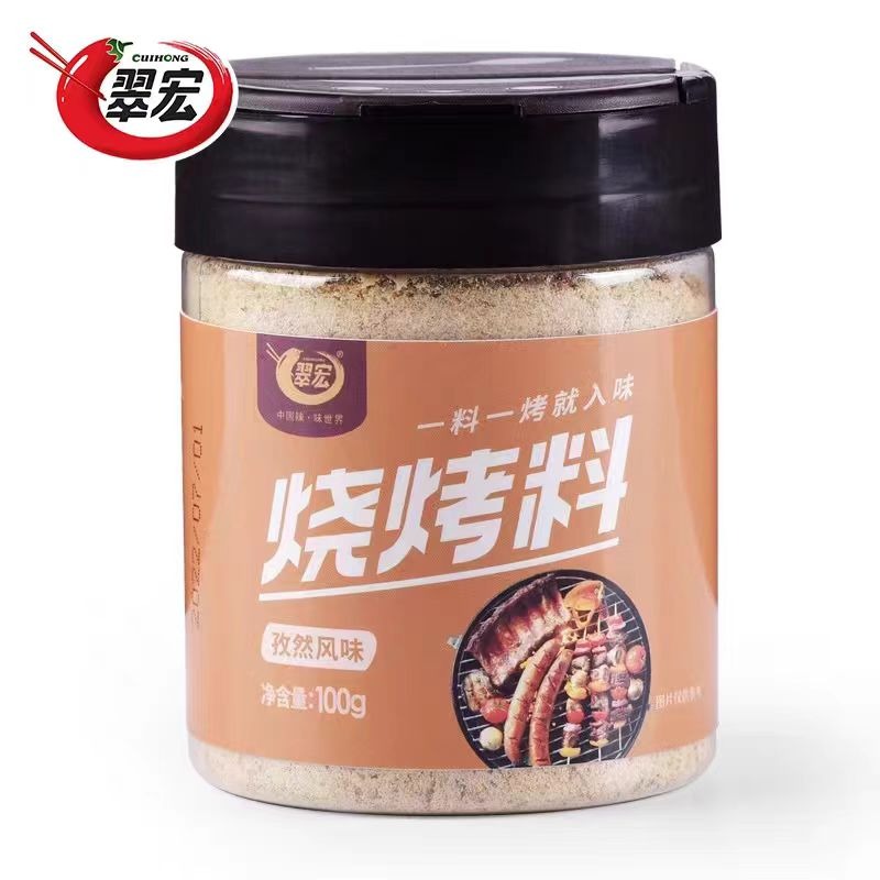 翠宏烧烤料100g*1瓶装孜然风味调味料 - Weee!