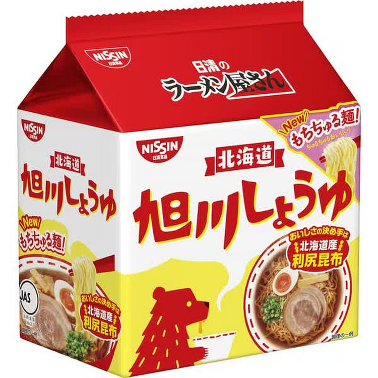 Nissin Asahikawa Soy Sauce Ramen 5P 445g