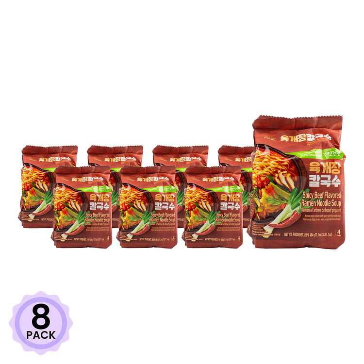 圃美多  麻辣牛肉味拉面汤 121 克*4 份*8 包