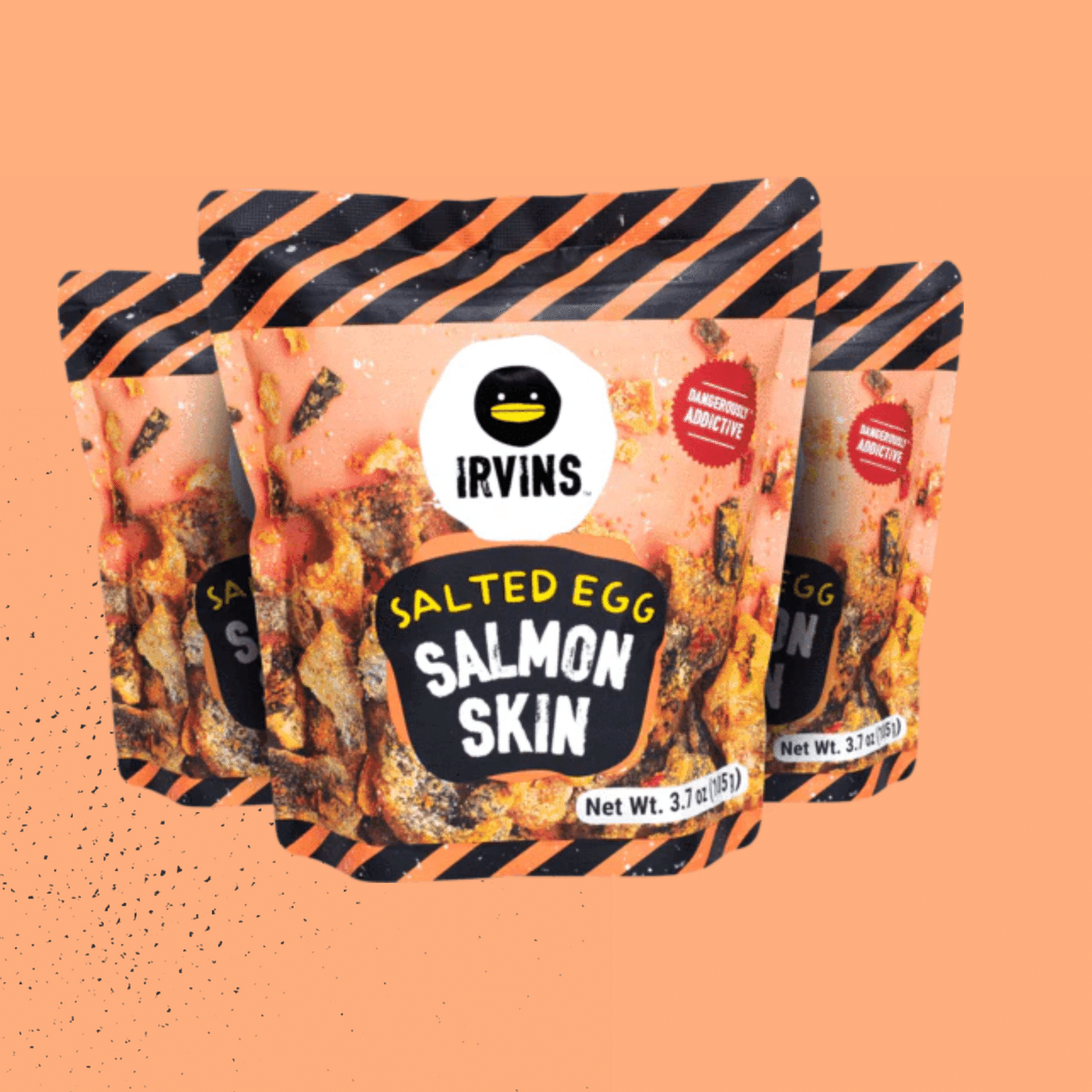 IRVINS Salted Egg Salmon Skin 95g (3 Pack) 1 count