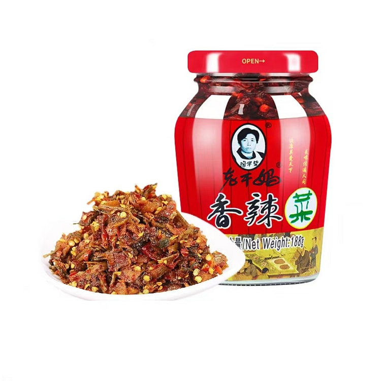 老干妈 香辣菜188g*1瓶 陶华碧贵州特产榨菜咸菜腌菜泡菜