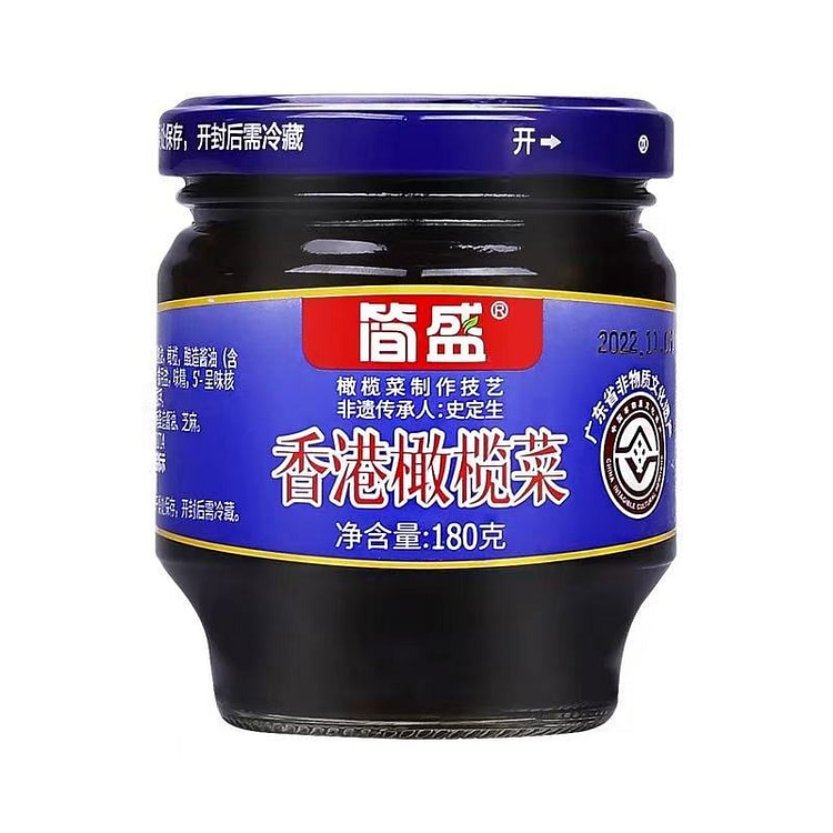 潮汕特产正宗香港橄榄菜 配粥下饭菜咸菜酱菜1瓶装