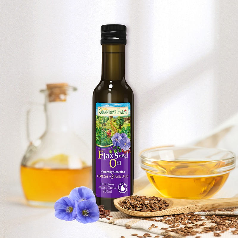 爷爷的农场 儿童辅食用油亚麻籽油250ml/瓶 1 瓶