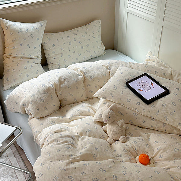Cloud Bunny Bedding Set Queen Size 2000 g