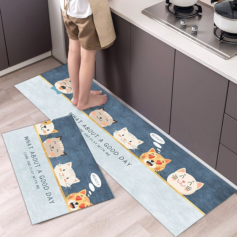 Super Absorbent Bath Mat Non-Slip Quick Drying Floor Underdoor Mat, random sent 1 count