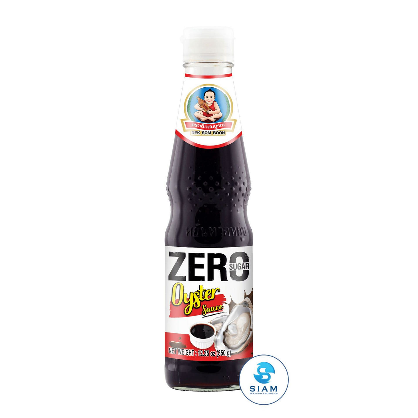 DEK SOM BOON Zero Sugar Oyster Sauce 350g 12.35 oz