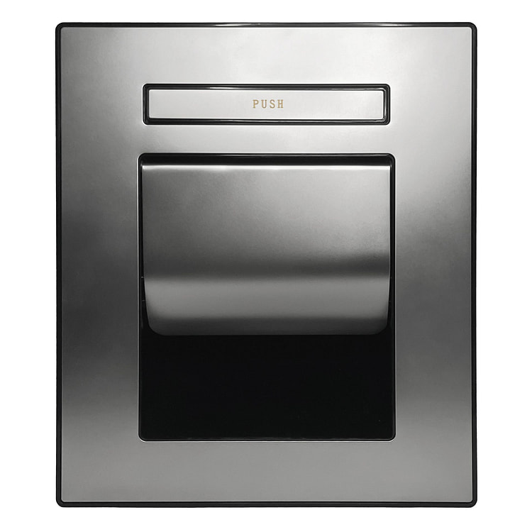 嵌入式卫生纸架带托盘 - 镍色 1 个