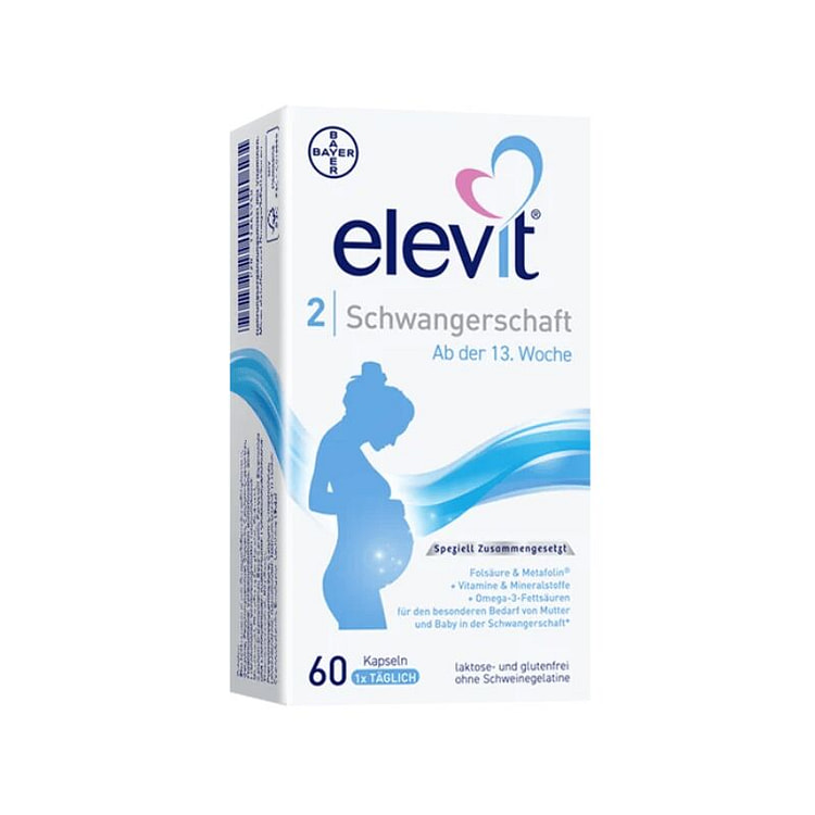 爱乐维德版2段活性叶酸维生素 孕13周-分娩60粒 1 瓶