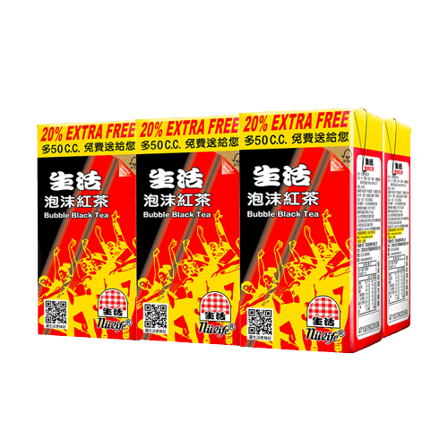 Nulife – Bubble Black Tea -6pcs 300 ml