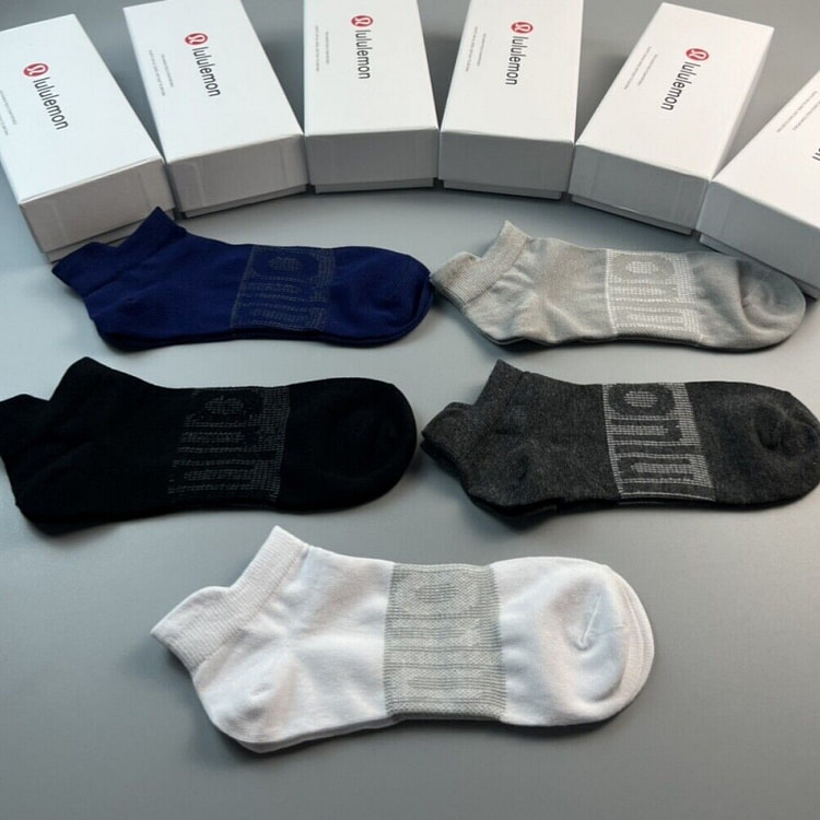 2024 NEW Unisex 5 pairs Lululemon Athletic Socks
