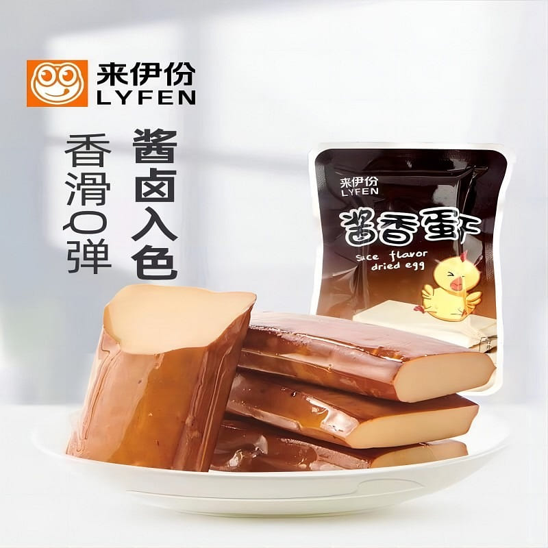 【来伊份】酱香蛋干 五香卤味豆腐干 零食 250 克