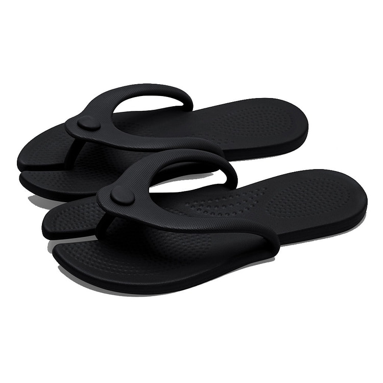 Foldable Travel Slippers In Black F