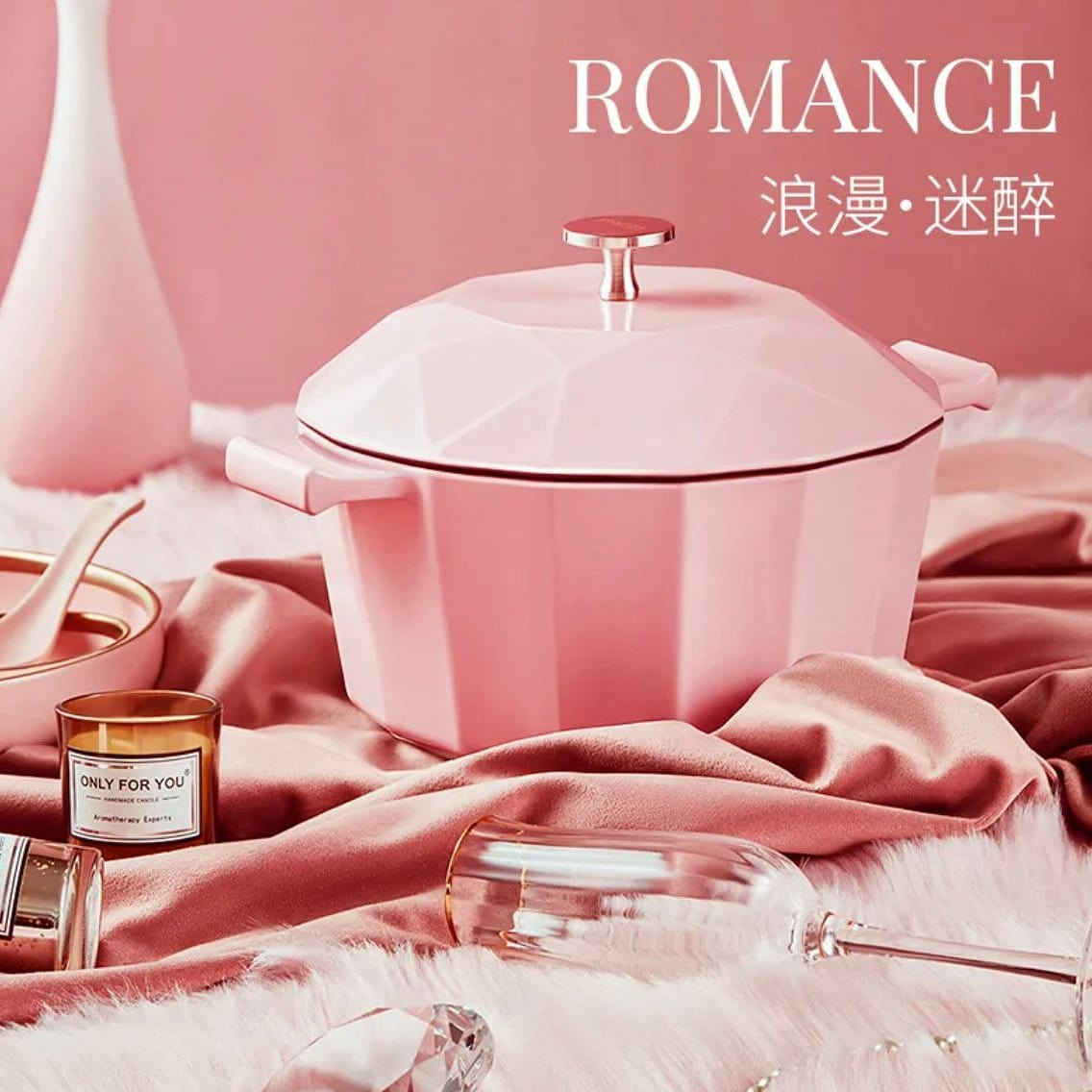 Velosan cast iron enamel pot household soup pot steaming pot stew pot(VE0102a) 1 count