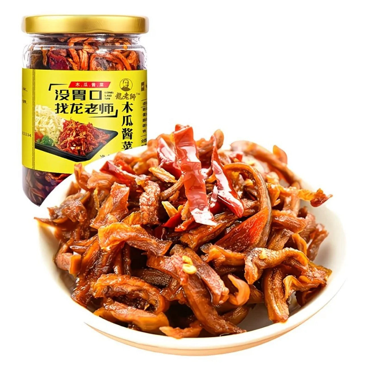 Teacher Long Papaya Jam Strips 280g*1 Bottle 1 bottle