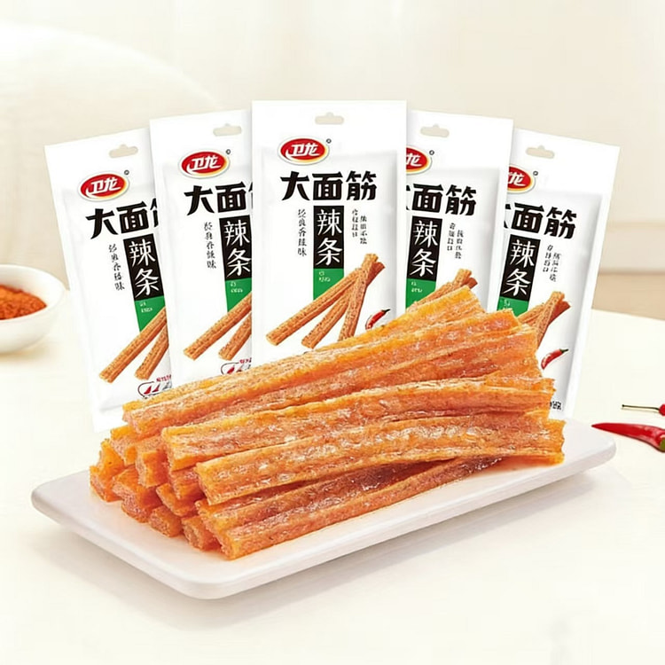 卫龙大面筋辣条食品童年怀旧辣条宿舍解馋零食 65 克