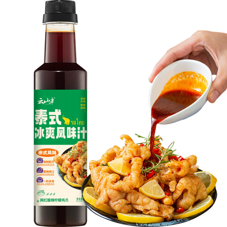 云山半泰式酸辣柠檬鸡爪汁385g*1瓶