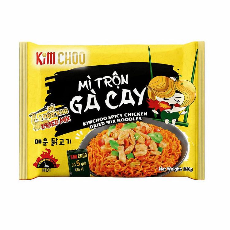 KIMCHOO KimChook 香辣鸡肉面 4.58 盎司 (min 3)