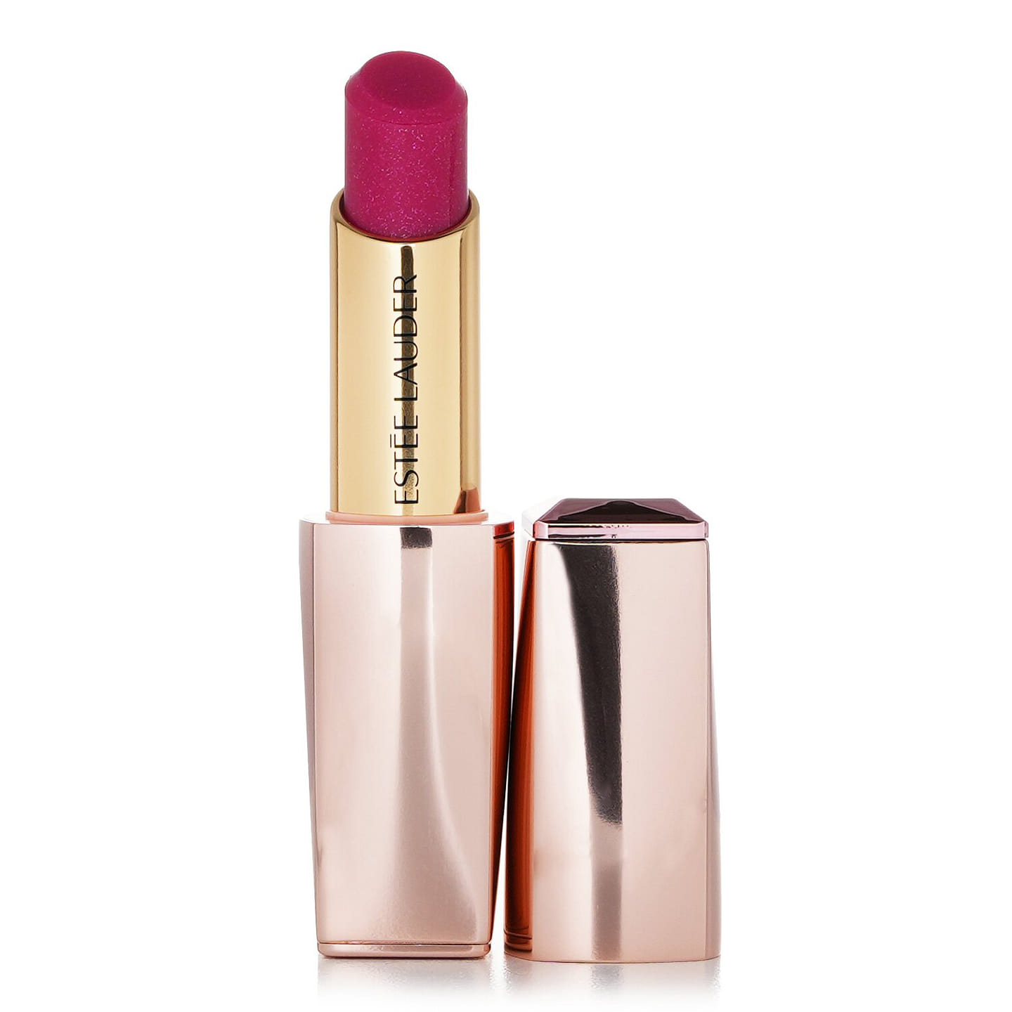 Estee Lauder Small pink tube of Stunning Admiration Crystal Color Lip Balm – #005 Pink Sapphire 3.2g/0.11oz 3.2 g