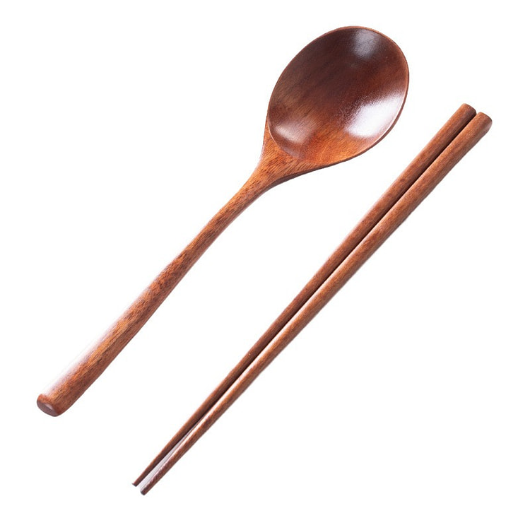 MUJI-style Artisan-Crafted Wood Chopsticks & Spoon (min 2)