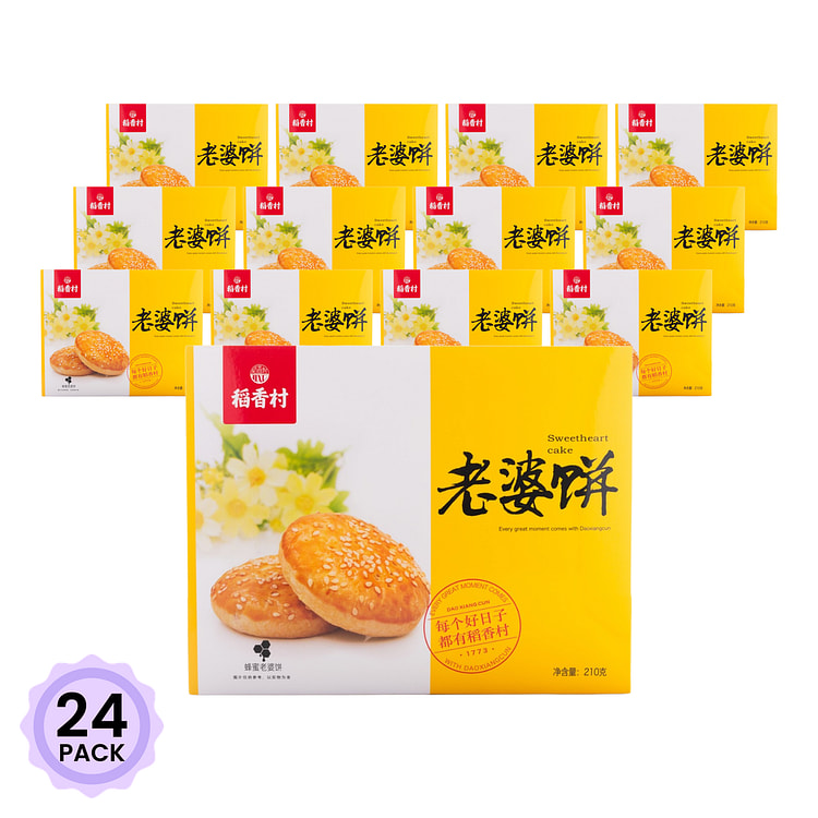 稻香村 老婆饼 蜂蜜味 210 克*24 包