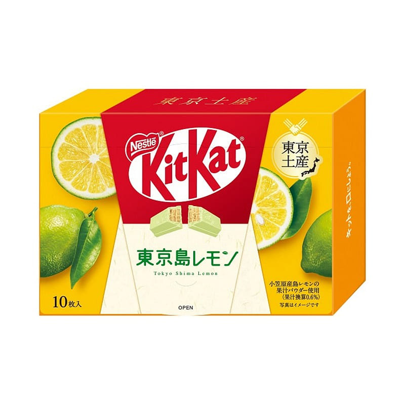 Kitkat biscuits mini 10 pieces lemon chocolate 1 each